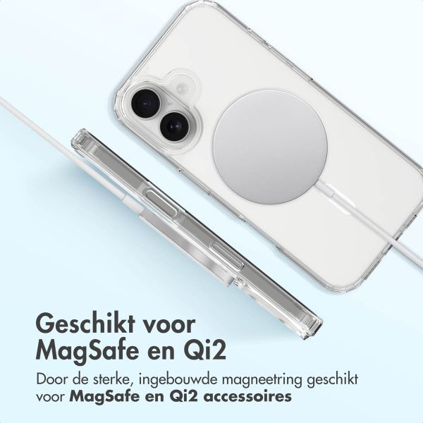 Accezz Xtreme Impact Backcover met MagSafe Apple iPhone 16 - Transparant