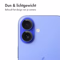 imoshion 2 Pack Camera lens protector Apple iPhone 16 / 16 Plus - Ultramarine