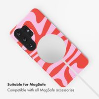 Selencia Vivid Back Cover with MagSafe Samsung Galaxy S26 Ultra - Dream Swirl Pink