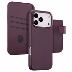 Accezz Leather Bookcase 2-in-1 met MagSafe Apple iPhone 17 Pro Max - Heath Purple