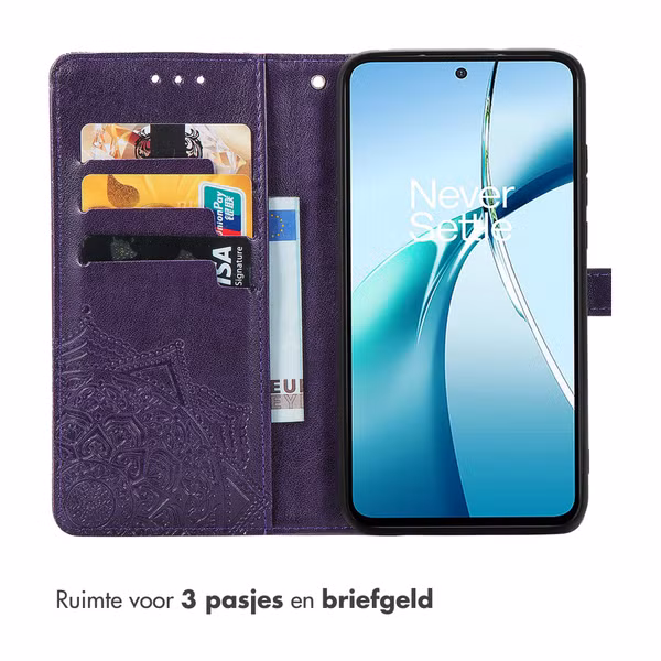 imoshion Mandala Bookcase Motorola Edge 60 Neo - Paars