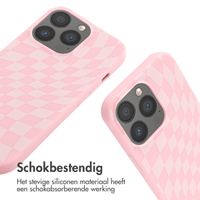 imoshion Siliconen design hoesje met koord iPhone 13 Pro - Retro Pink