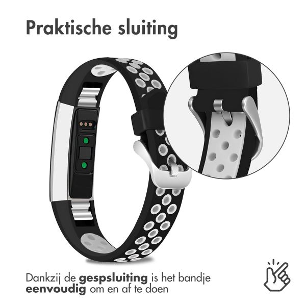 imoshion Siliconen sport bandje Fitbit Alta (HR) - Zwart/Wit