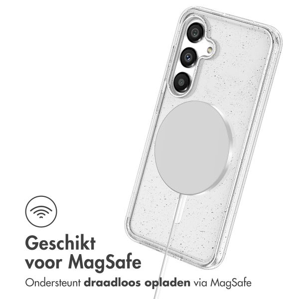 imoshion Sparkle Backcover met MagSafe Samsung Galaxy S25 - Transparant