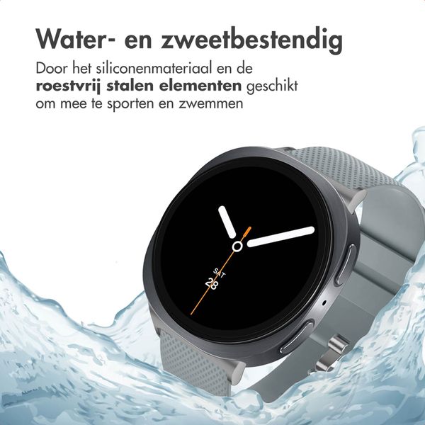 imoshion Flexibel Siliconen bandje Samsung Galaxy Watch 8 (Classic) - 40 / 44 / 46mm - Grijs