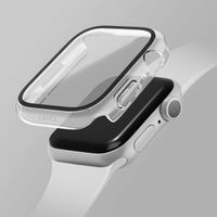 Uniq Nautic Apple Watch Case met Waterproof gehard glazen screenprotector Apple Watch 7-9 / SE - 45 mm - Dove (Clear)