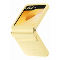 Samsung Originele KindSuit Vegan Leather Case Samsung Galaxy Z Flip 6 / Flip 7 FE - Yellow