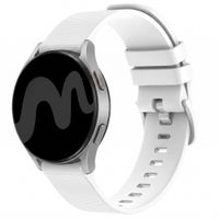 imoshion Siliconen sport bandje met gesp  - Universeel 20 mm aansluiting - Wit