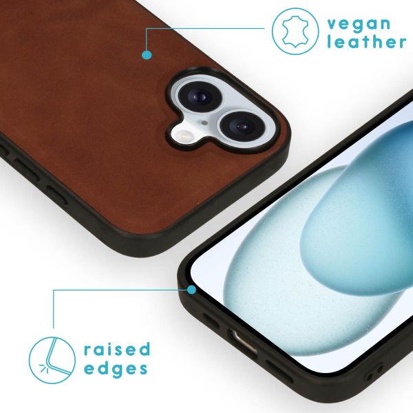 imoshion Uitneembare 2-in-1 Luxe Bookcase Apple iPhone 16 - Bruin