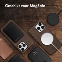 Accezz Vintage Leather Magsafe Backcover Apple iPhone 15 Pro Max - Rustic Brown