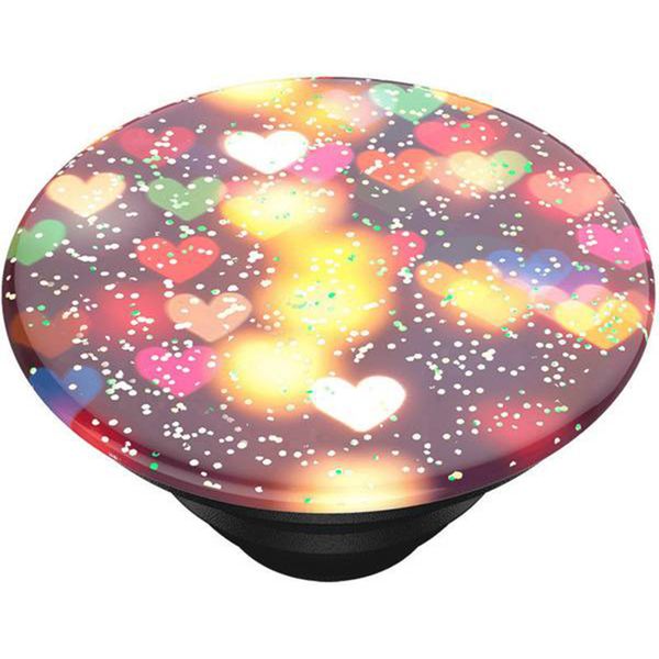 PopSockets PopGrip - Afneembaar - Glitter Bokeh Hearts