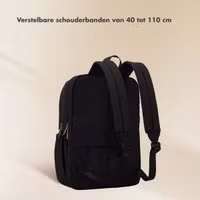 Selencia Vaya Puffy Laptop Rugzak 16 inch - Midnight Black