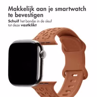 imoshion Siliconen bandje Panterprint Apple Watch Series 1 - 9 / SE (38/40/41 mm) | Series 10 / 11 (42 mm) - Bruin
