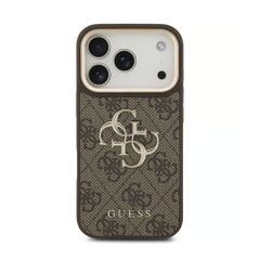 Guess 4G Metal Logo Backcover Apple iPhone 18 Pro / 17 Pro - Bruin