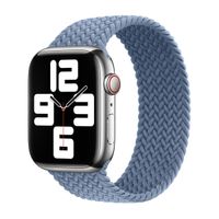 Apple Gevlochten solobandje Apple Watch | 44/45/46/49 mm - Maat 8 - Slate Blue