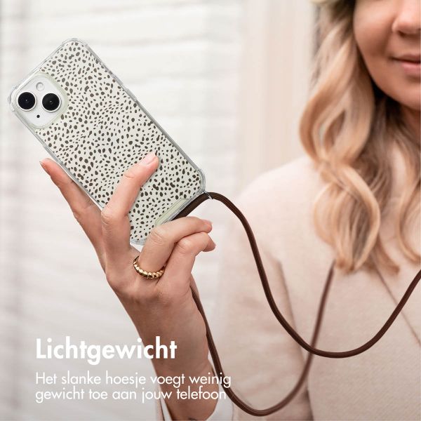 imoshion Design hoesje met koord Apple iPhone 15 - Desert Dots