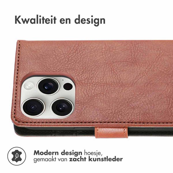 imoshion Luxe Bookcase Apple iPhone 16 Pro Max - Bruin