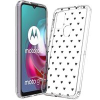 imoshion Design hoesje Motorola Moto G30 / G20 / G10 (Power) - Hartjes - Zwart