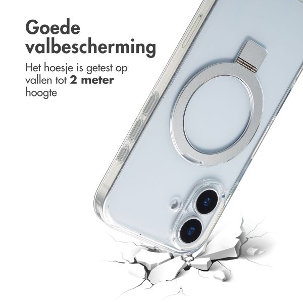 Accezz Ring Stand Backcover met MagSafe Apple iPhone 17 - Transparant