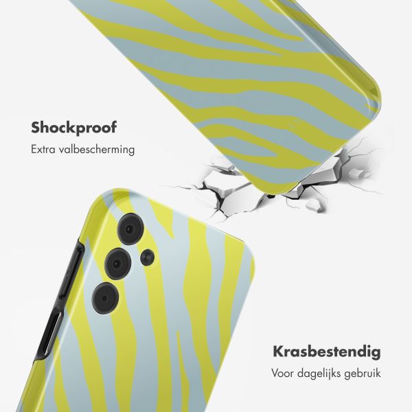 Selencia Vivid Backcover Samsung Galaxy A15 (5G) - Zebra Winter Sky Titanium Yellow