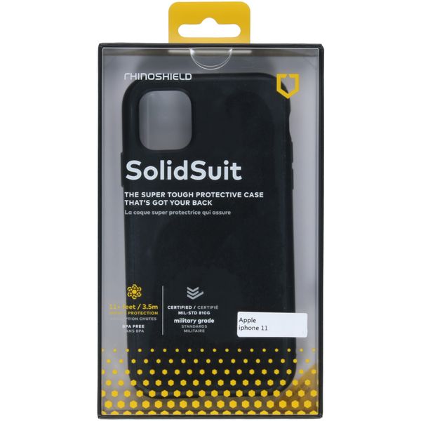 RhinoShield SolidSuit Backcover iPhone 11 - Classic Black