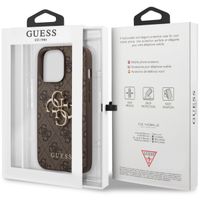 Guess 4G Metal Logo Backcover Apple iPhone 13 Pro Max - Bruin