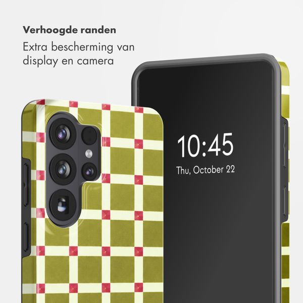 Selencia Vivid Backcover Samsung Galaxy S26 Ultra - Check This Olive