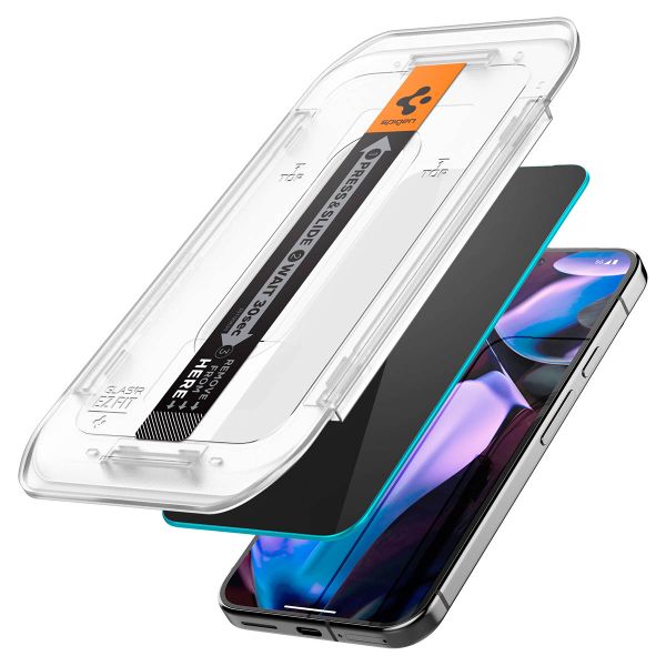 Spigen GLAStR Privacy EZ Fit Screenprotector + Applicator Google Pixel 9 / 9 Pro / 10 / 10 Pro