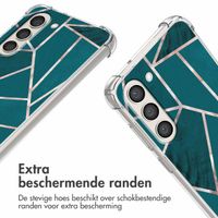 imoshion Design hoesje met koord Samsung Galaxy S23 - Petrol Green Graphic