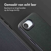 Accezz MagSafe Leather Backcover Apple iPhone 16e - Onyx Black