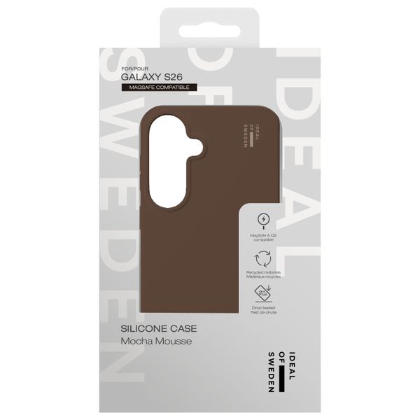 iDeal of Sweden Silicone Case met MagSafe Samsung Galaxy S26 - Mocha Mousse
