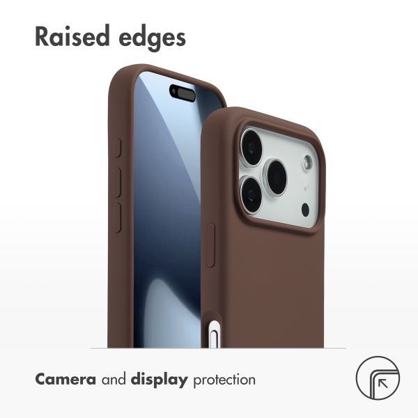 Accezz Liquid Silicone Back Cover with MagSafe Apple iPhone 17 Pro - New Tea Brown
