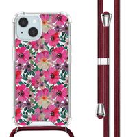 imoshion Design hoesje met koord Apple iPhone 15 - Flower Water