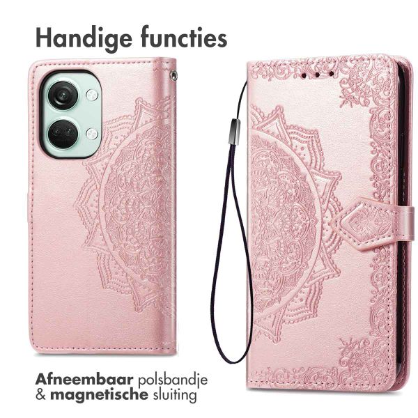 imoshion Mandala Bookcase OnePlus Nord 3 - Rosé Goud