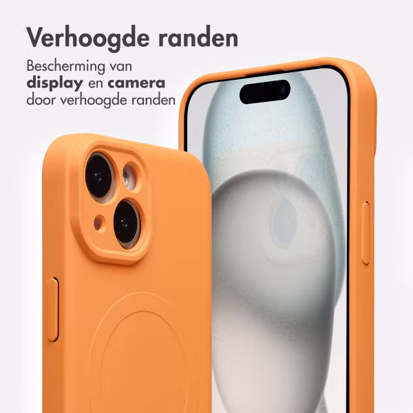 imoshion Color Backcover met MagSafe Apple iPhone 15 - Neon Orange
