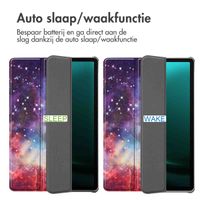 imoshion Design Trifold Bookcase Samsung Galaxy Tab S10 Plus / Tab S9 FE Plus / Tab S9 Plus - Space