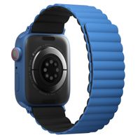 Uniq Revix dubbelzijdig bandje Apple Watch Series 1 t/m 9 / SE (38/40/41 mm) | Series 10 / 11 (42 mm) - Caspian (Blue/Black)