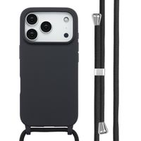 imoshion Siliconen hoesje met koord Apple iPhone 17 Pro - Zwart