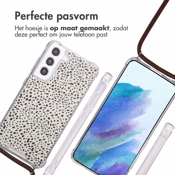 imoshion Design hoesje met koord Samsung Galaxy S21 FE - Desert Dots