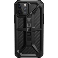 UAG Monarch Backcover iPhone 12 (Pro) - Carbon Fiber Black