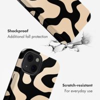 Selencia Vivid Back Cover with MagSafe Apple iPhone 13 - Art Wave Black