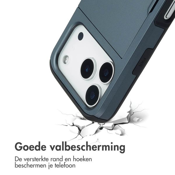 imoshion Backcover met pasjeshouder Apple iPhone 17 Pro - Donkerblauw