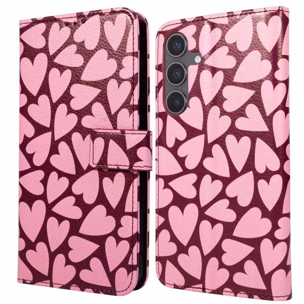 imoshion Design Bookcase Samsung Galaxy S25 FE - Hearty Blush