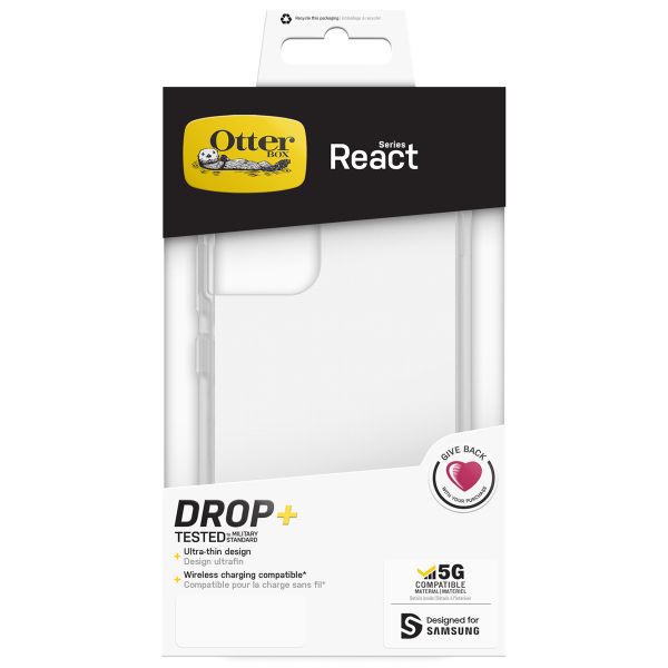 OtterBox React Backcover Samsung Galaxy S22 - Transparant