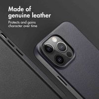 Accezz Leather Back Cover with MagSafe Apple iPhone 14 Pro Max - Onyx Black