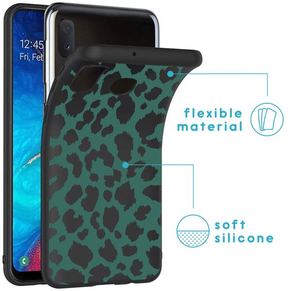 imoshion Design hoesje Samsung Galaxy A20e - Green Leopard