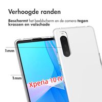 Accezz Clear Backcover Sony Xperia 10 IV - Transparant