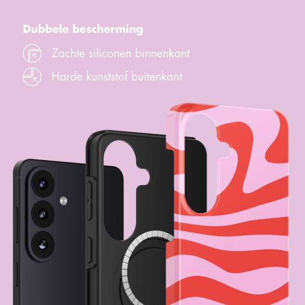 Selencia Vivid Backcover met MagSafe Samsung Galaxy S26 - Dream Swirl Pink