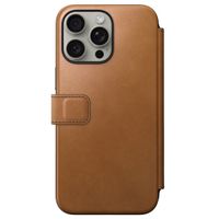 Nomad Modern Leather FolioBookcase Apple iPhone 15 Pro Max - English Tan