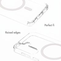 Selencia Rivièra MagSafe Back Cover with detachable hooks Samsung Galaxy S25 / S24 - Transparent